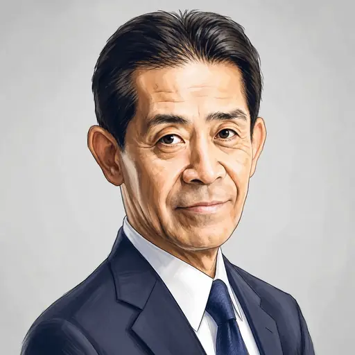 逢沢 一郎の似顔絵
