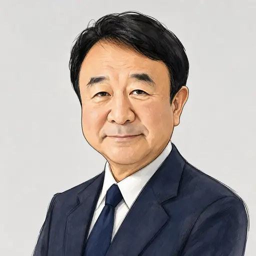 青山 繁晴の似顔絵