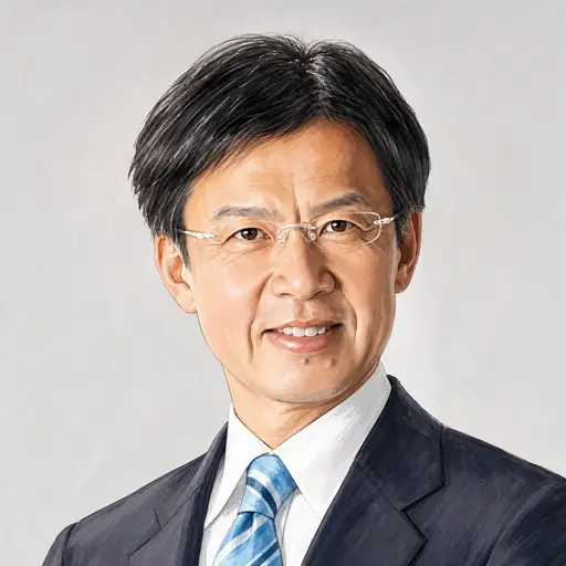 秋葉 賢也の似顔絵