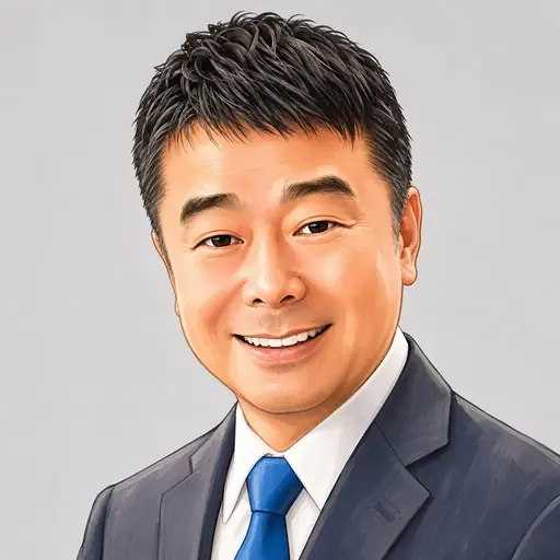 東 国幹の似顔絵