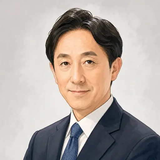 石川 昭政の似顔絵