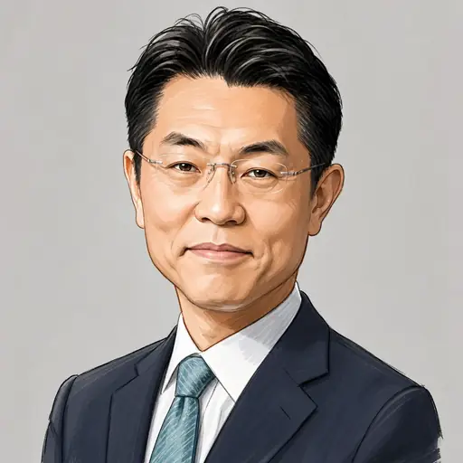石橋 林太郎の似顔絵
