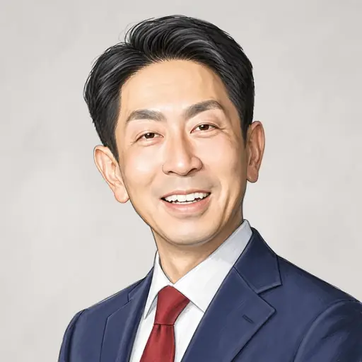 一谷 勇一郎の似顔絵