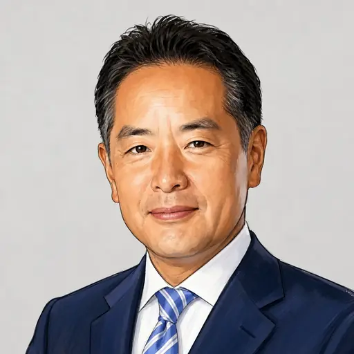 井上 信治の似顔絵