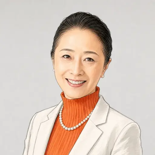 浮島 智子の似顔絵