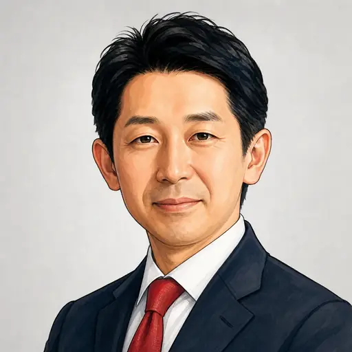 梅村 聡の似顔絵