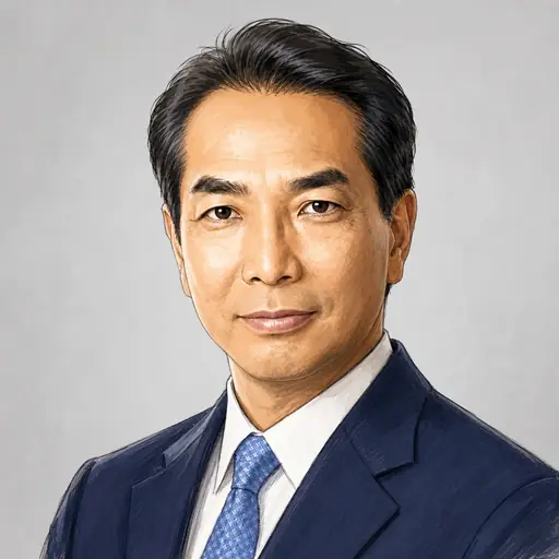 江藤 拓の似顔絵