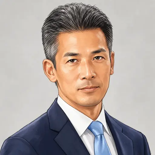 緒方 林太郎の似顔絵