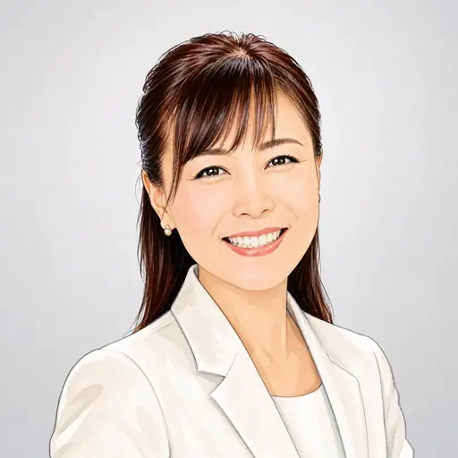 岡野 純子の似顔絵