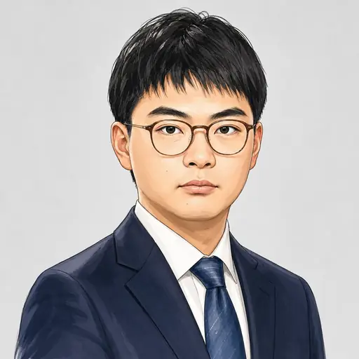 長田 紘一郎の似顔絵
