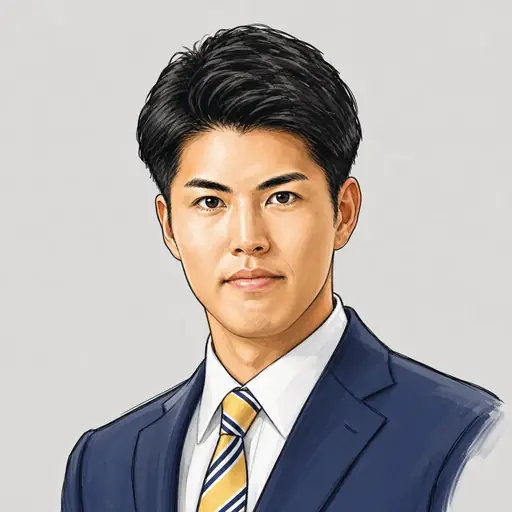小竹 凱の似顔絵