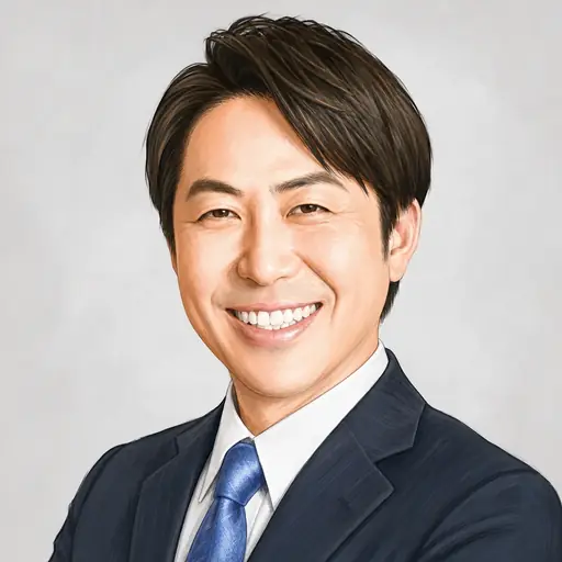 落合 貴之の似顔絵
