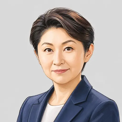 小渕 優子の似顔絵