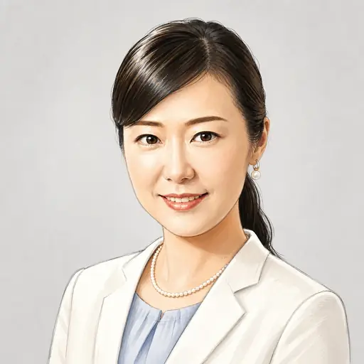 加藤 鮎子の似顔絵