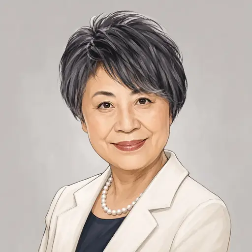 上川 陽子の似顔絵