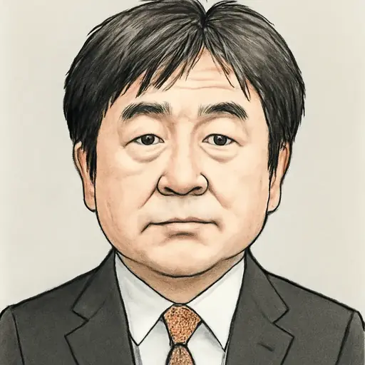 神谷 裕の似顔絵