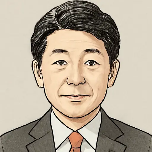 川 裕一郎の似顔絵