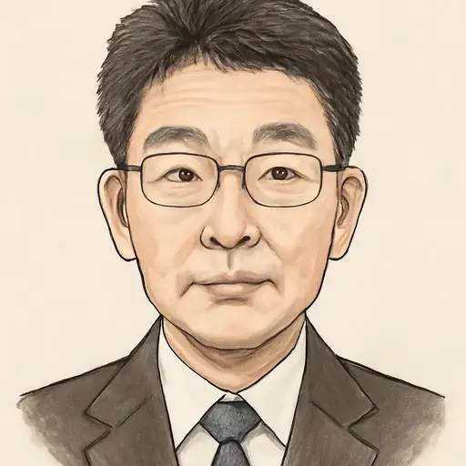 河井 昭成の似顔絵