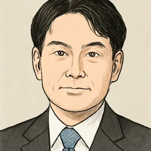 河合 道雄の似顔絵