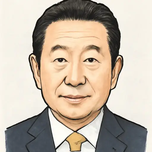 黄川田 仁志の似顔絵