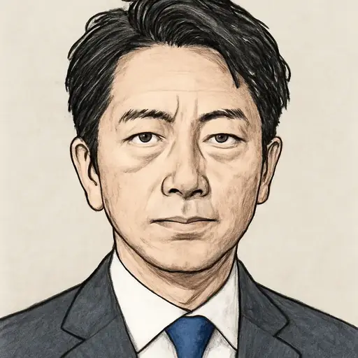 小泉 進次郎の似顔絵