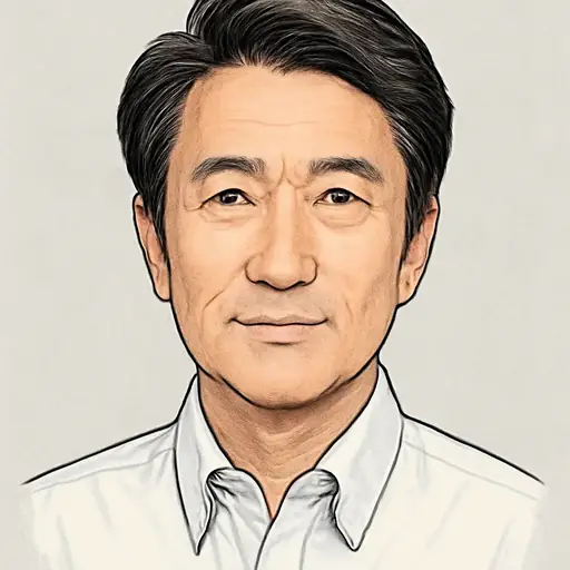 齋藤 健の似顔絵