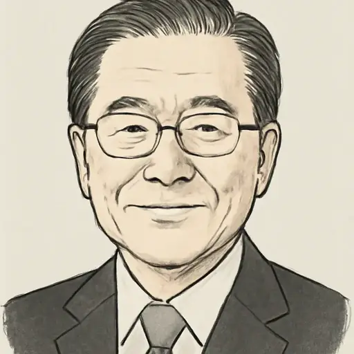 斉藤 鉄夫の似顔絵
