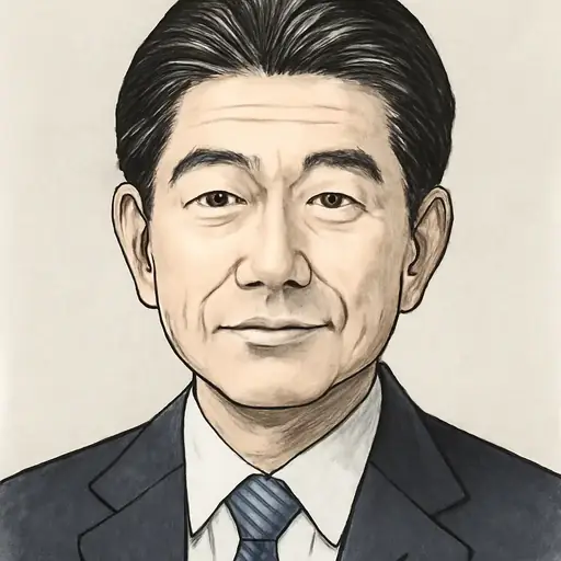 重徳 和彦の似顔絵