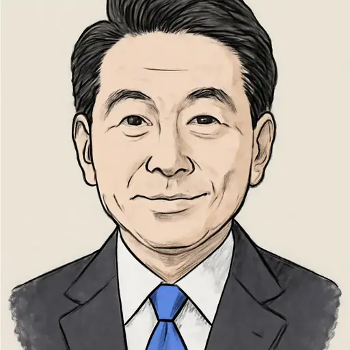 繁本 護の似顔絵