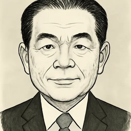 柴山 昌彦の似顔絵