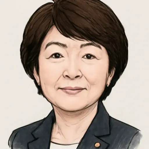 島尻 安伊子の似顔絵