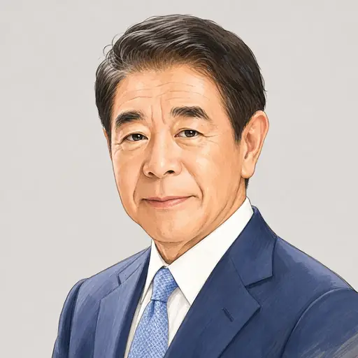 下村 博文の似顔絵
