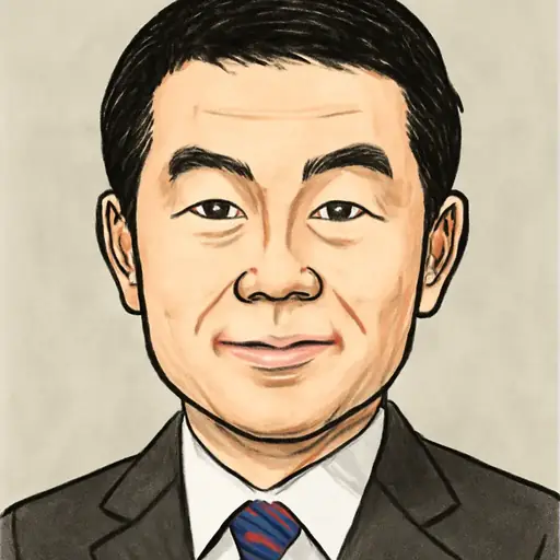 新谷 正義の似顔絵