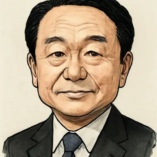 鈴木 義弘の似顔絵