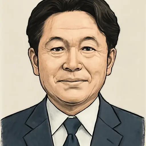 関 健一郎の似顔絵
