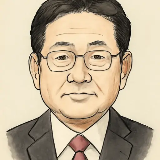 関 芳弘の似顔絵