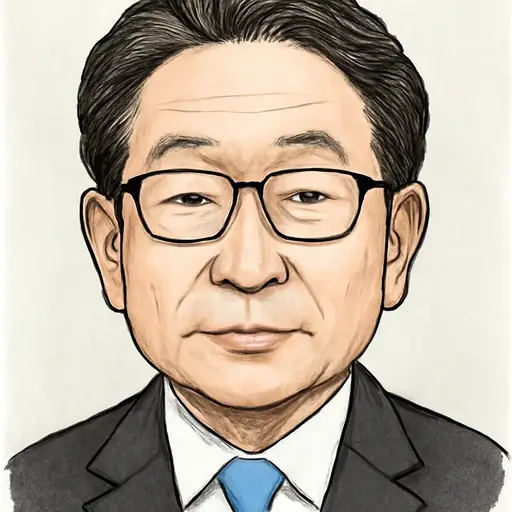 平 将明の似顔絵