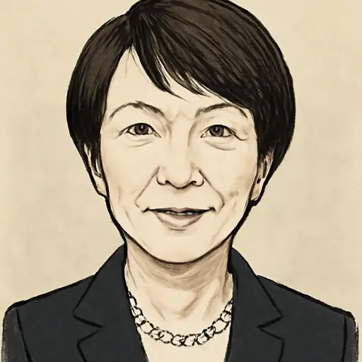 高市 早苗の似顔絵