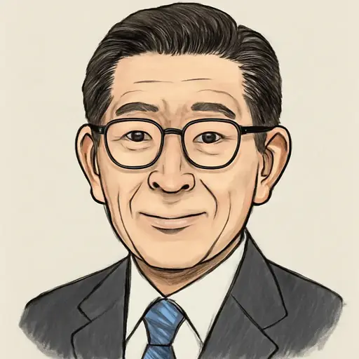 高鳥 修一の似顔絵
