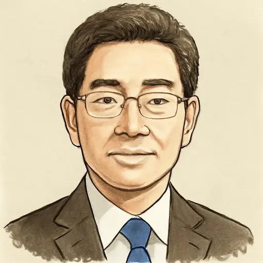 高見 康裕の似顔絵