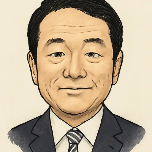 田中 健の似顔絵