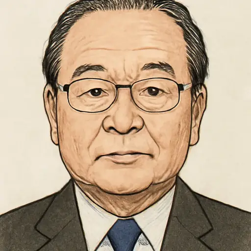 谷 公一の似顔絵