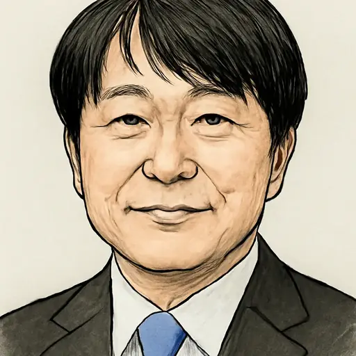 辻 秀樹の似顔絵