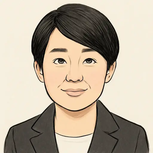 辻 由布子の似顔絵