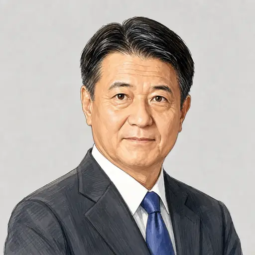 角田 秀穂の似顔絵