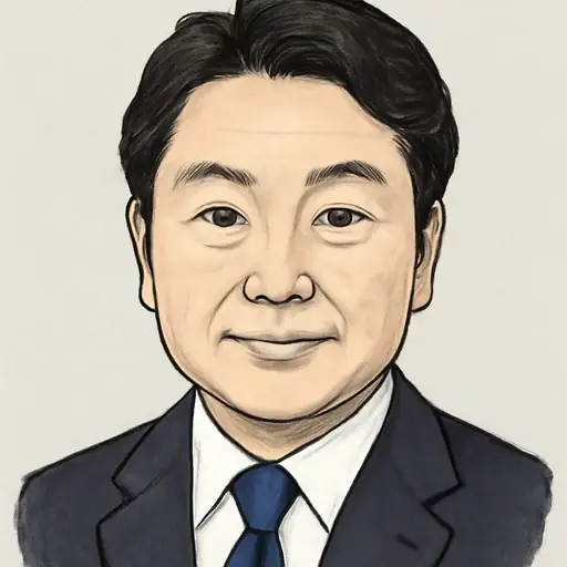 中川 宏昌の似顔絵