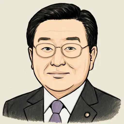 長坂 康正の似顔絵