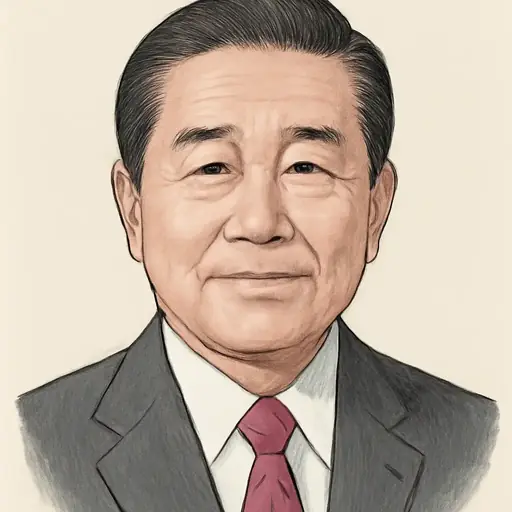 長島 昭久の似顔絵