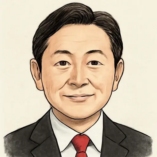 中谷 真一の似顔絵