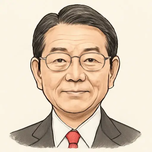 長妻 昭の似顔絵